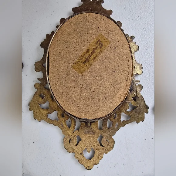 Vintage Made in Italy Rococo Gold Ornate Wall Plaques Set of 5 - Picture 16 of 16